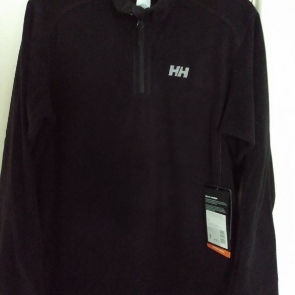 NWT Helly Hansen 1/4 black fleece pullover assorted sizes - Picture 1 of 2